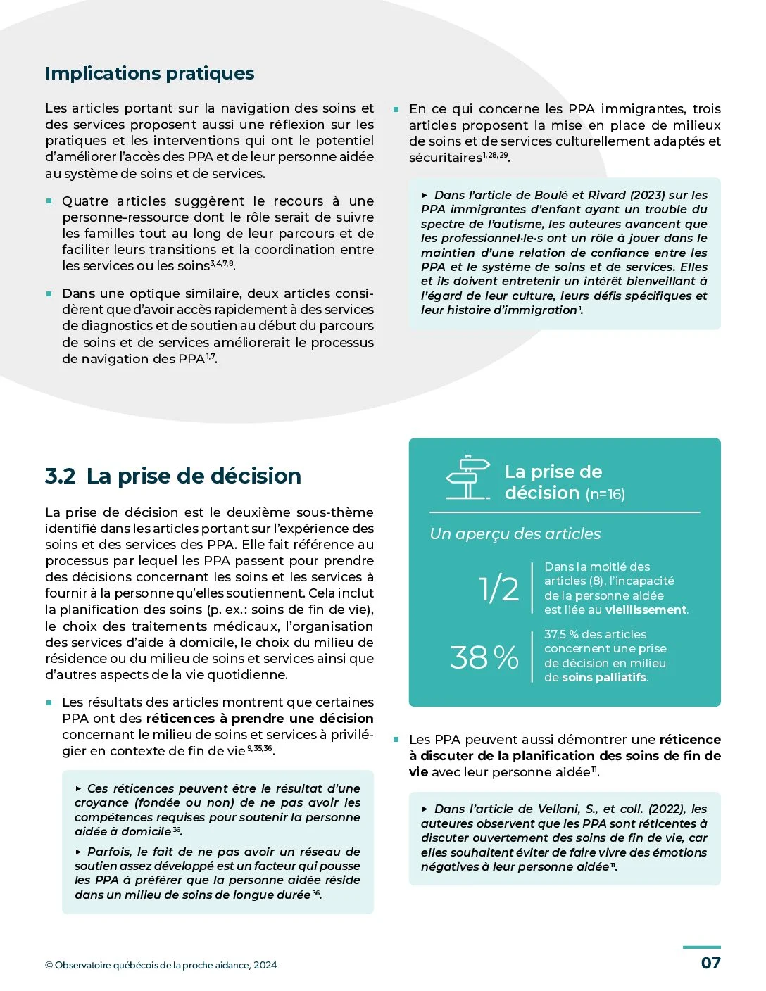 Bulletin de l’Observatoire québécois de la proche aidance — page 7