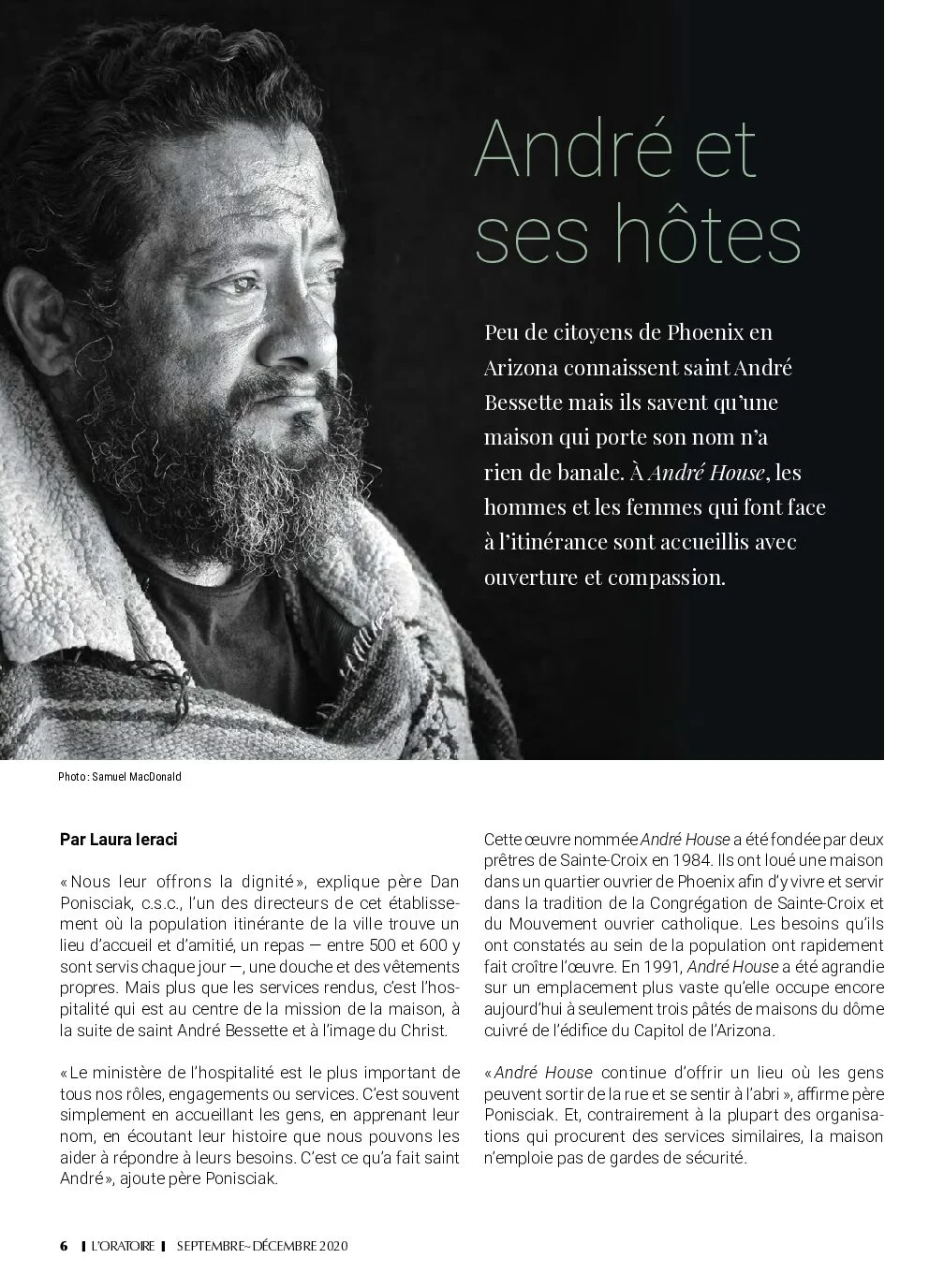 Revue L’ORATOIRE, automne 2020 — page 6