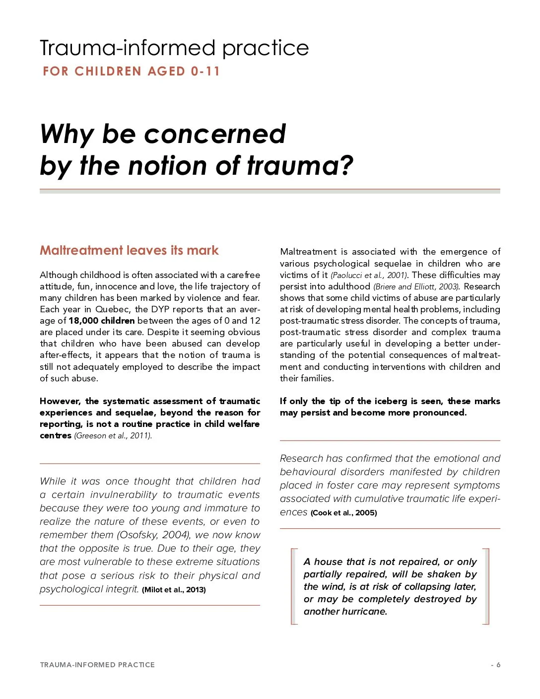 Étude scientifique sur le trauma — page 6