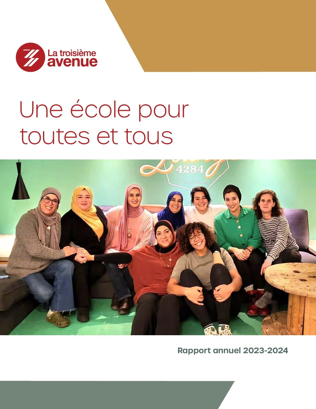 Rapport annuel 2023-2024 de La Troisième Avenue — page couverture