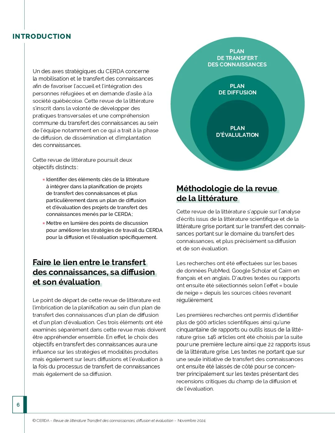 Revue de littérature du CERDA — page 6