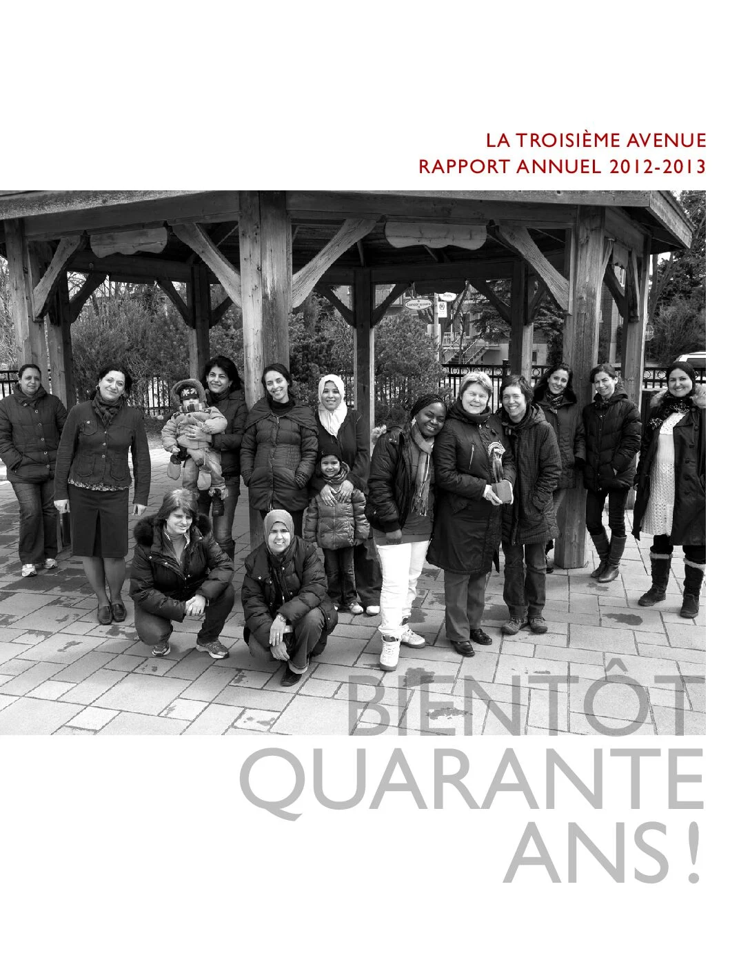 Rapport annuel 2012-2013 de La Troisième Avenue — page couverture